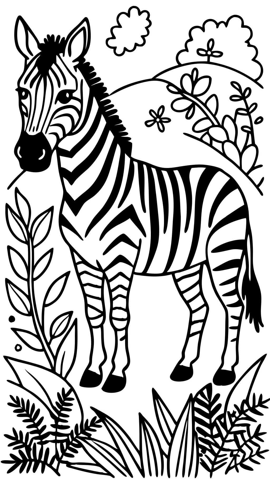 zebra coloring pages